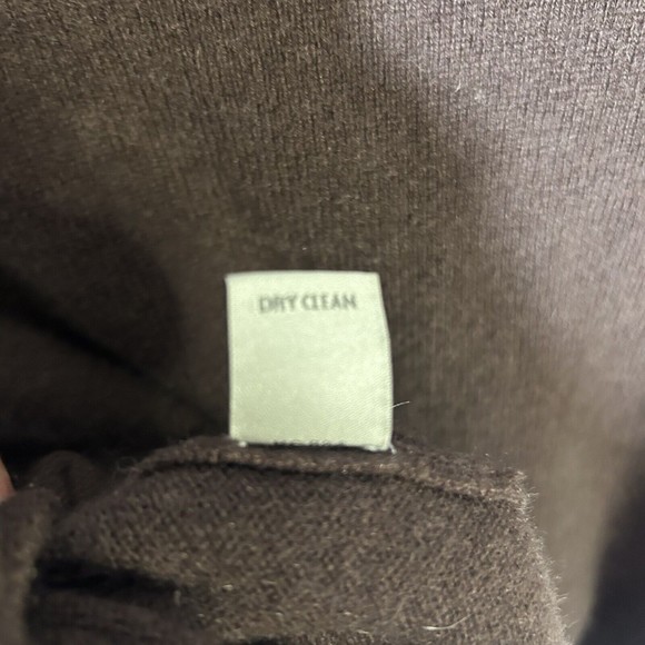 Kinross Men's Size M Brown Tan 100 % Cashmere 1/4  Zip Mock Neck Sweater - Picture 8 of 8